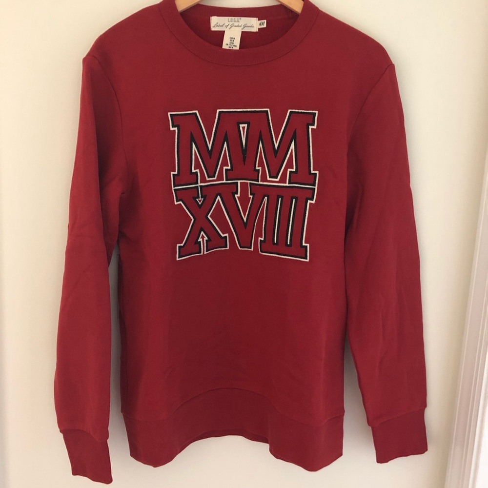 H&M Red Sweatshirt